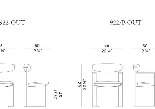 Уличный стул Potocco KEEL OUTDOOR CHAIR image 2