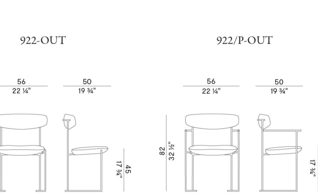 Уличный стул от фабрики Potocco модель KEEL OUTDOOR 