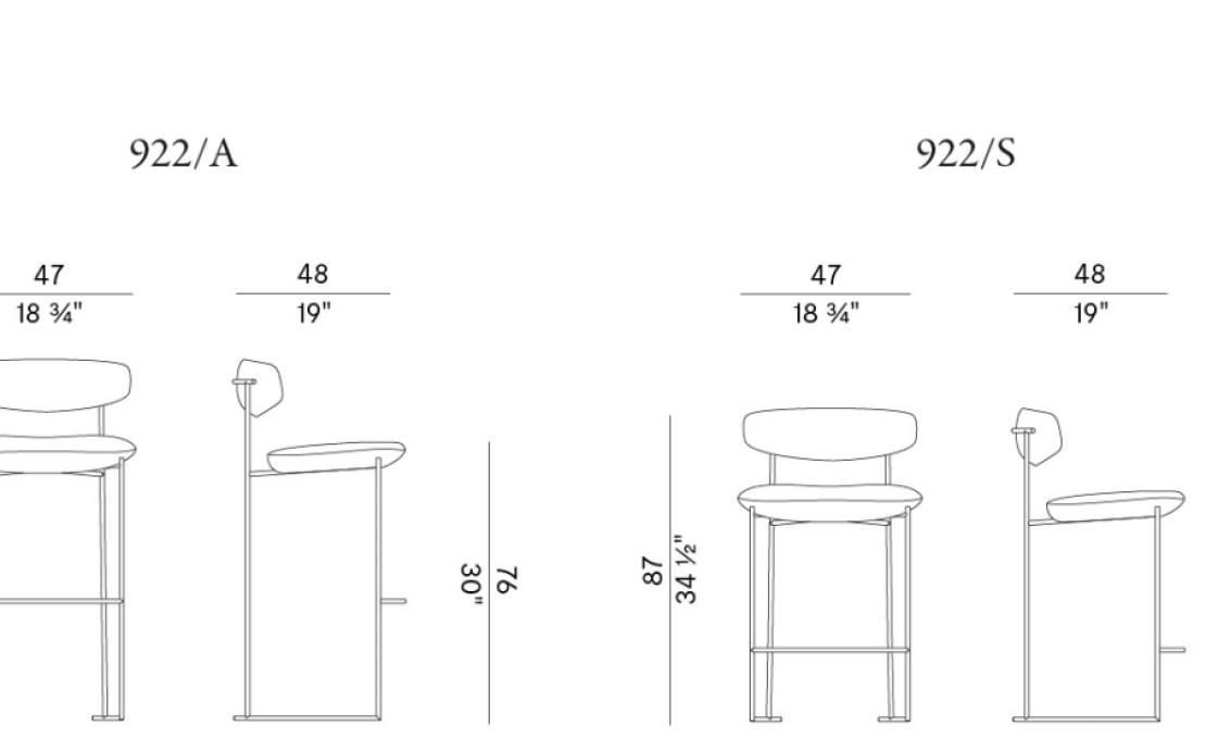Барный стул от фабрики Potocco модель KEEL 