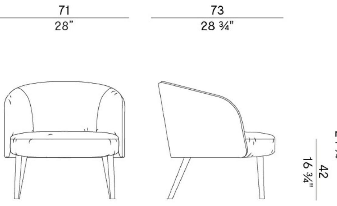Кресло от фабрики Potocco модель 903/PL