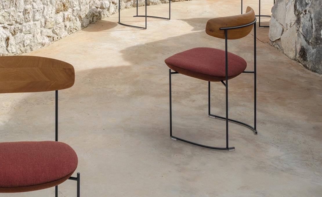 Уличный стул от фабрики Potocco модель KEEL OUTDOOR 