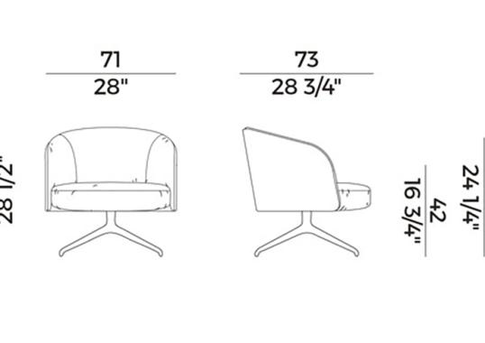 Кресло Potocco 903/PLG image 2