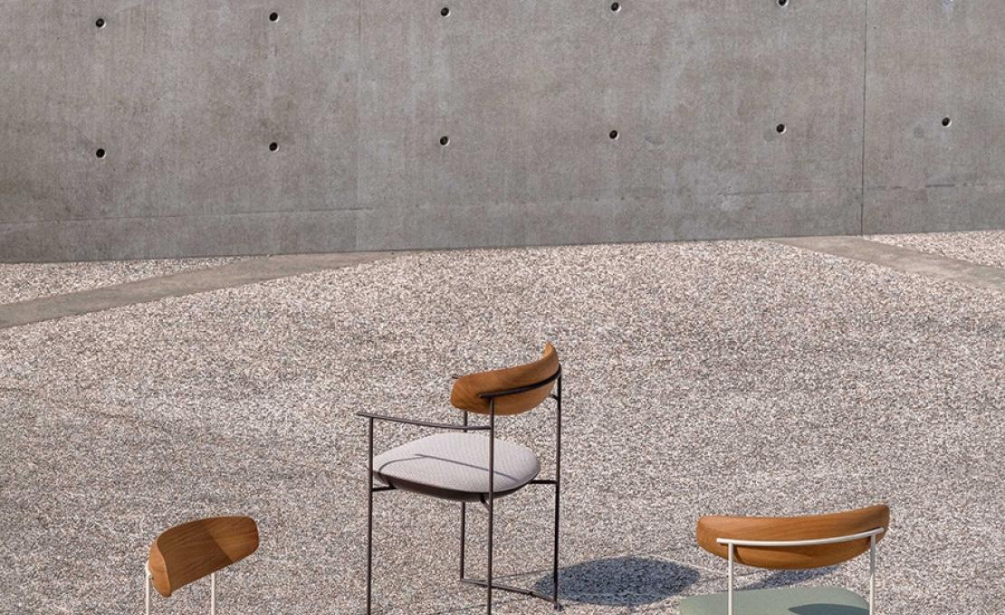 Уличный стул от фабрики Potocco модель KEEL OUTDOOR 