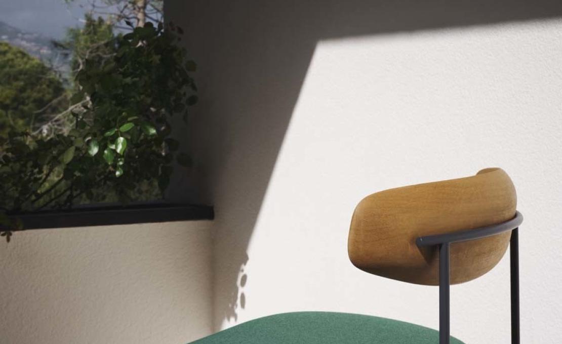 Барный стул от фабрики Potocco модель KEEL OUTDOOR 