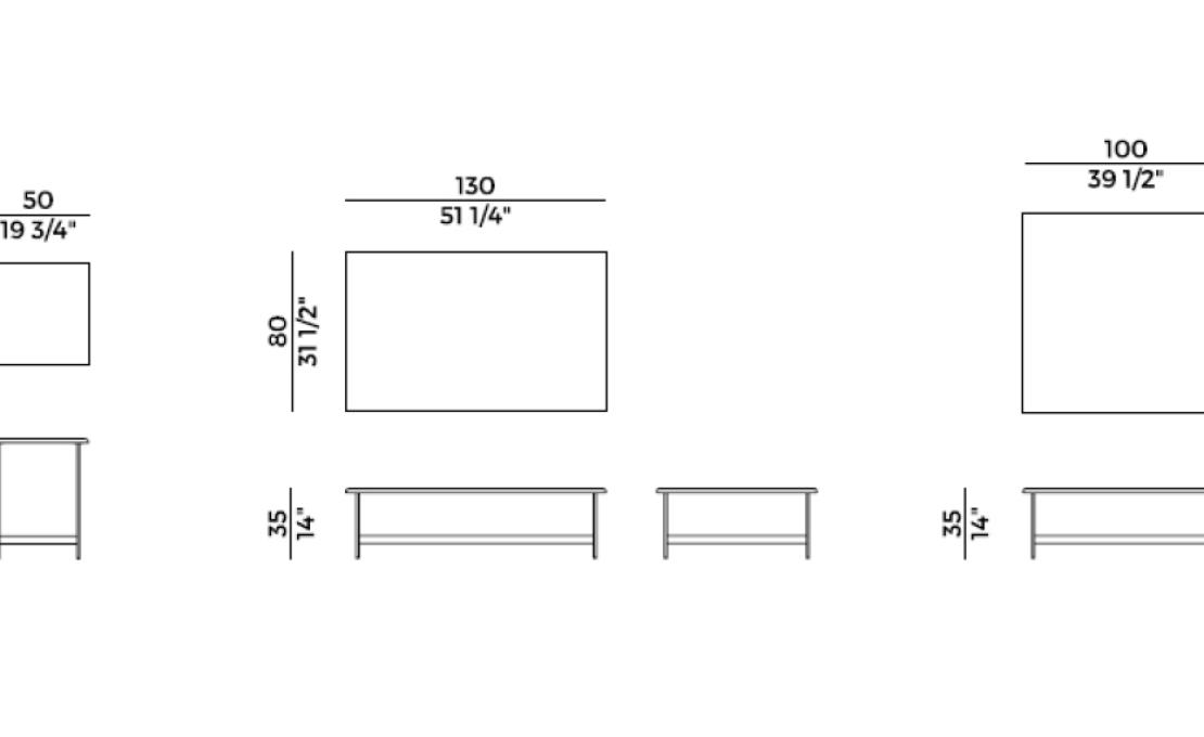 Уличный стол от фабрики Potocco модель LITTLE T OUTDOOR COOFFEE TABLE