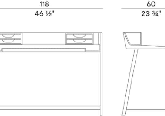 Письменный стол Potocco 730/SCR image 2