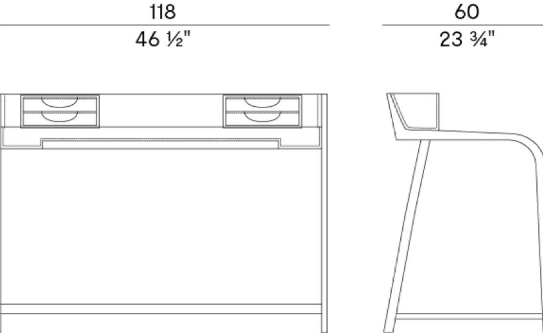 Письменный стол от фабрики Potocco модель 730/SCR