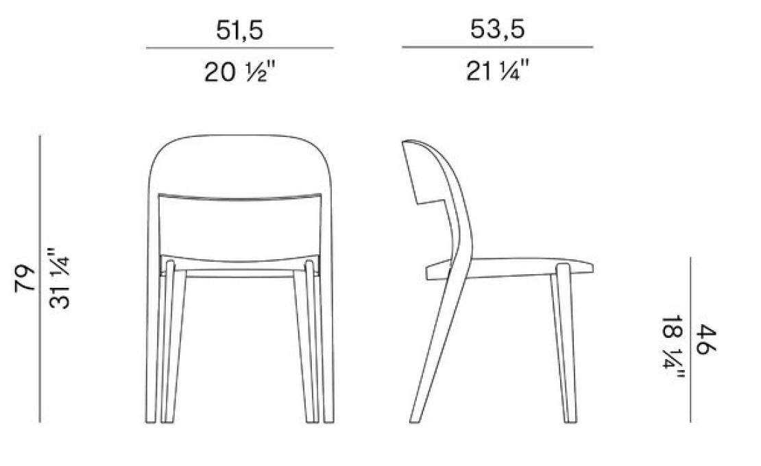 Стул от фабрики Potocco модель MINIMA 949 POTOCCO 