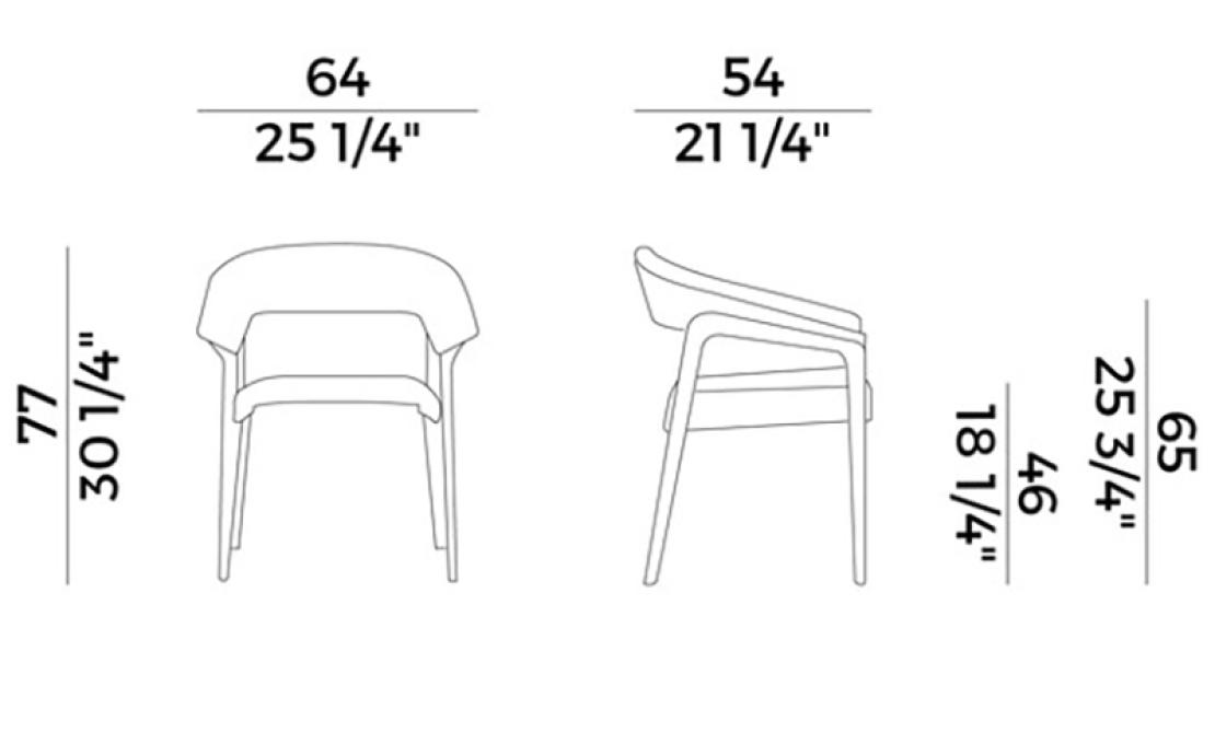 Кресло от фабрики Potocco модель 842/P Memory Arm