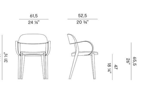 Стул Potocco MINIMA 949/PI POTOCCO CHAIR image 2
