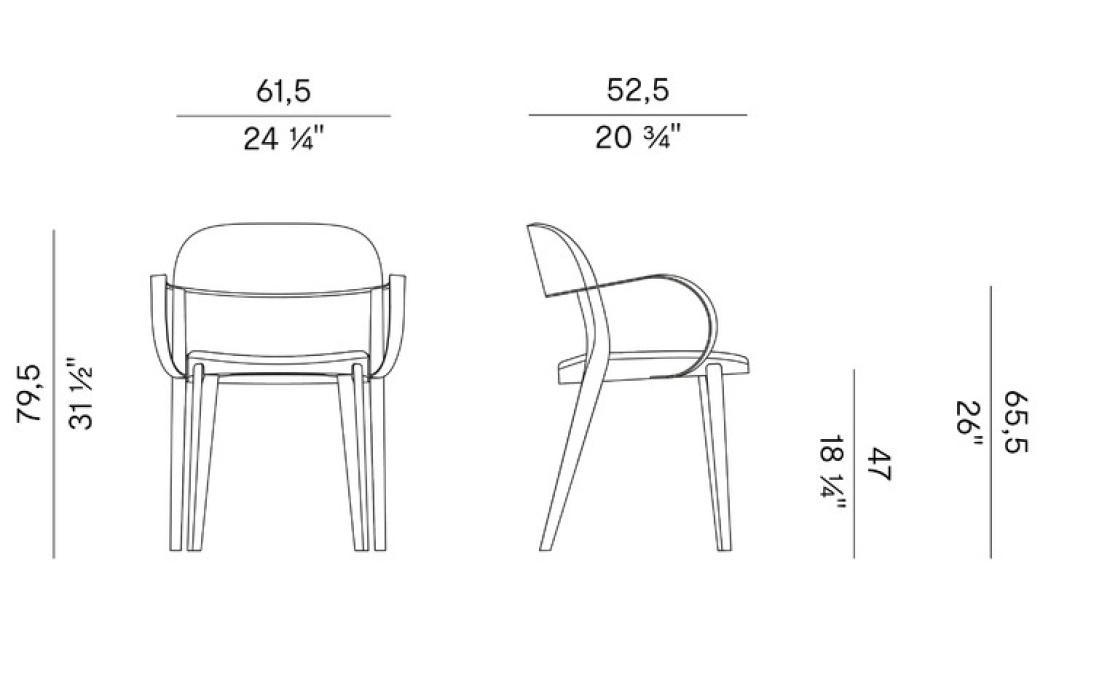 Стул от фабрики Potocco модель MINIMA 949/PI POTOCCO 