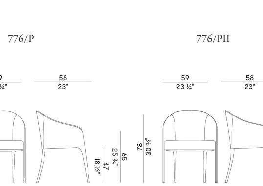Кресло Potocco MIURA ARMCHAIR image 2