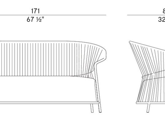 Уличный диван Potocco 923/D Ola Sofa image 2
