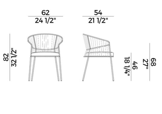 Кресло уличное Potocco 923/P Ola Poltroncina image 2