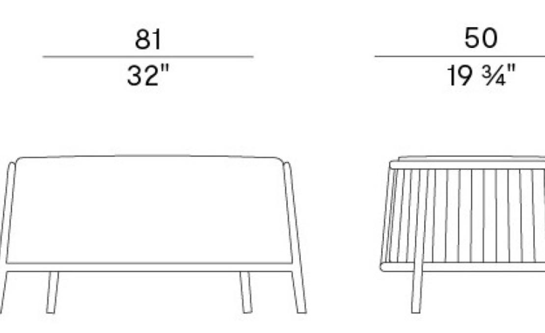 Уличный пуф от фабрики Potocco модель 923/O Pouf Ola