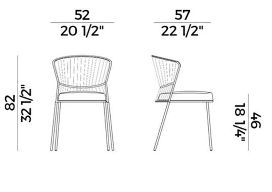 Уличный стул Potocco 923 OLA CHAIR image 2