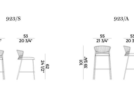 Уличный стул Potocco OLA STOOL image 2