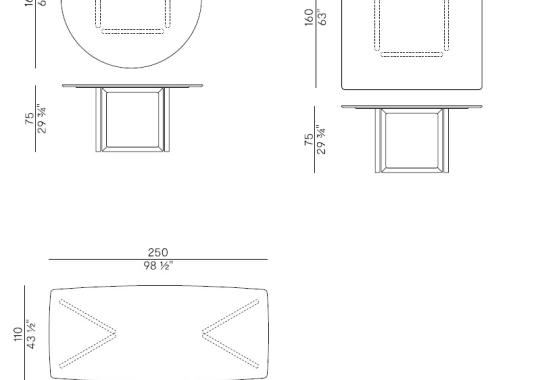 Стол Potocco OPUS TABLE image 2
