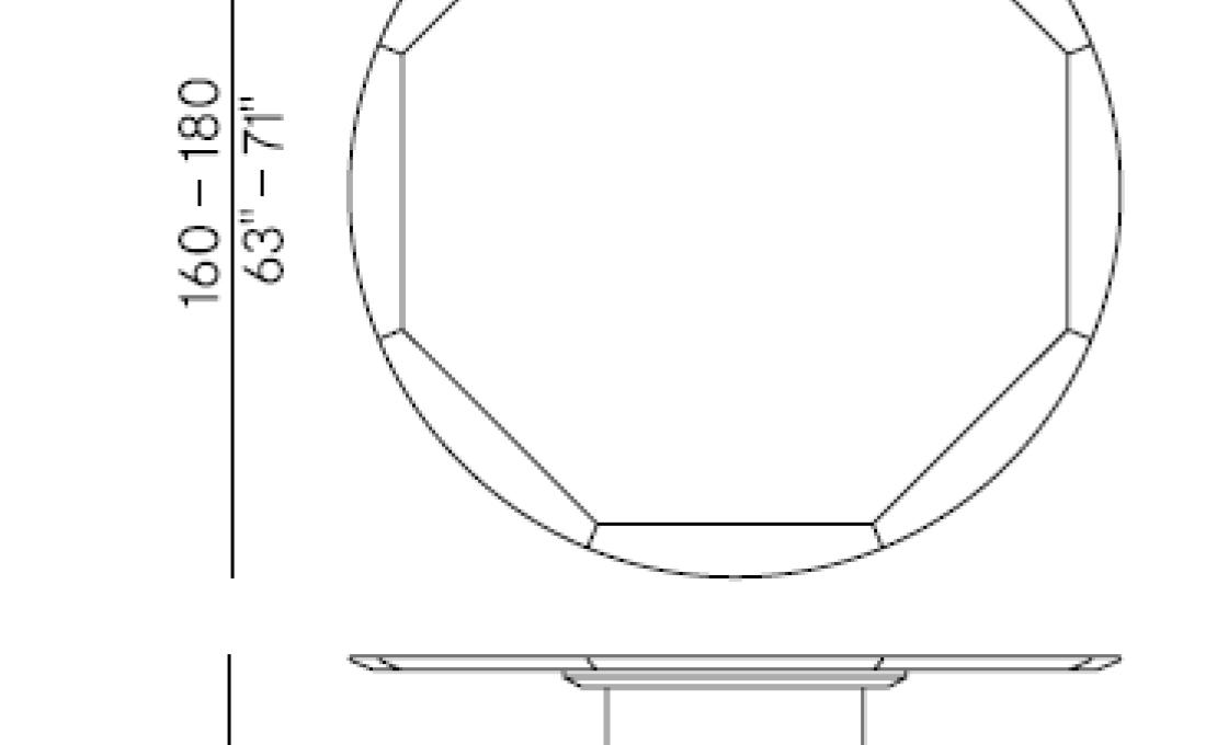 Стол от фабрики Potocco модель 883/T Otab Table with Solid