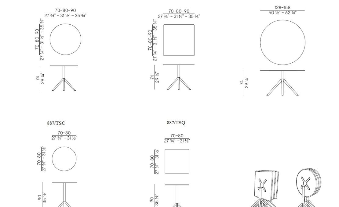 Уличный стол от фабрики Potocco модель OTX TABLE