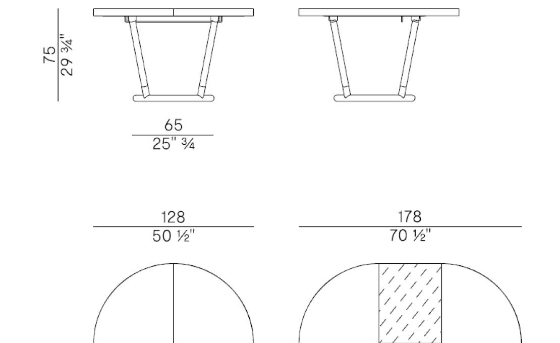 Стол от фабрики Potocco модель 885/TC