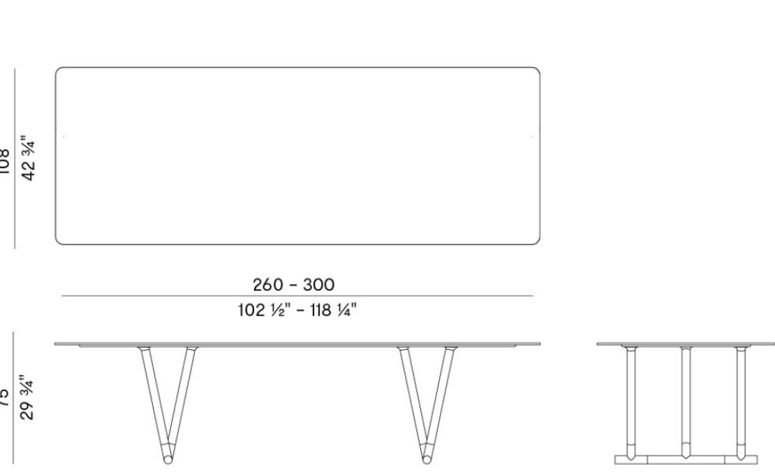 Стол от фабрики Potocco модель 885/TR