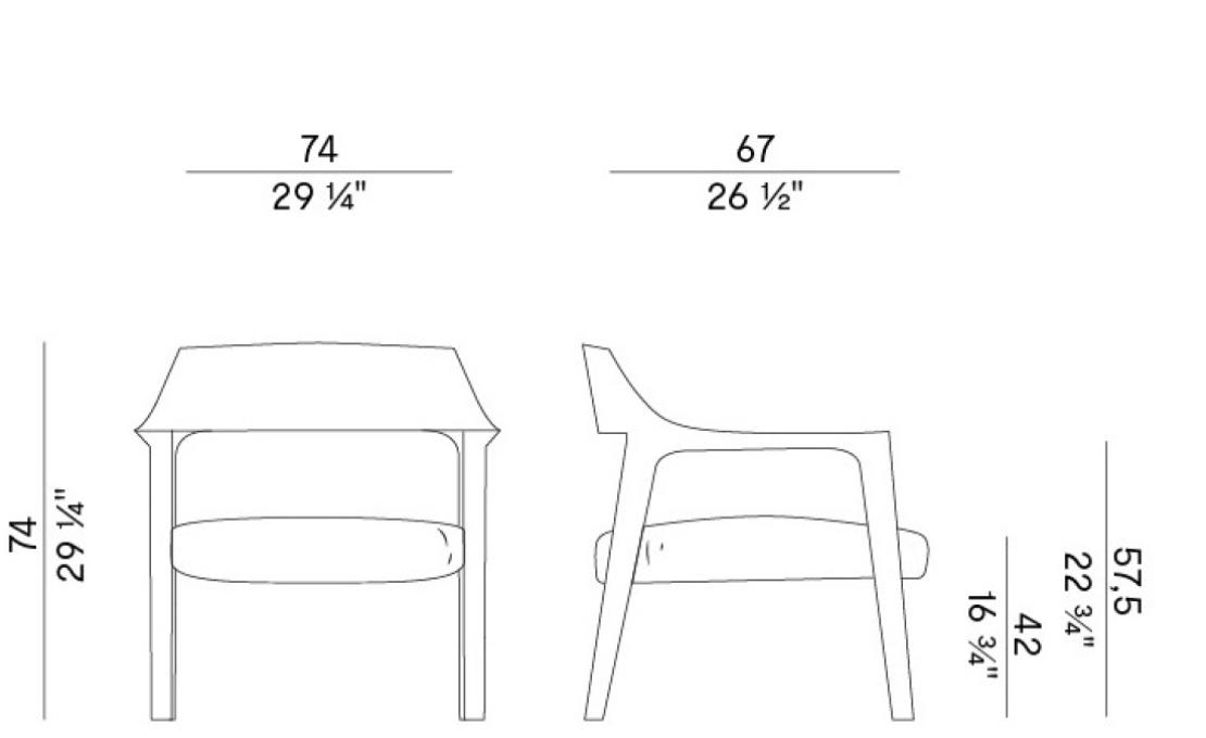 Кресло от фабрики Potocco модель 906/PLI