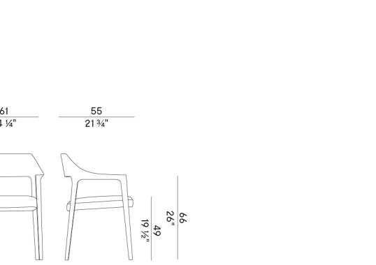 Кресло Potocco 906/P Scheggia Small Armchair image 2