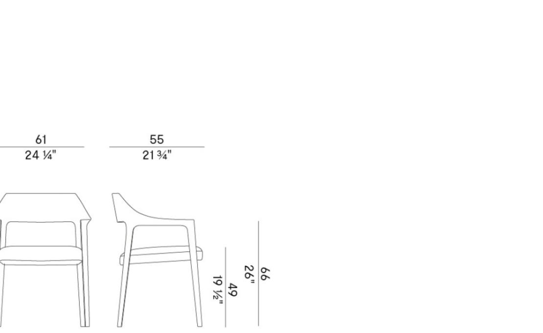 Кресло от фабрики Potocco модель 906/P Scheggia Small Arm
