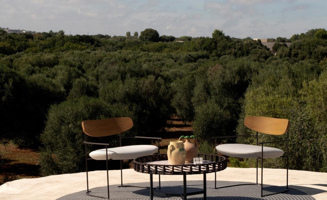 Журнальный столик от фабрики Potocco модель ROPU OUTDOOR 