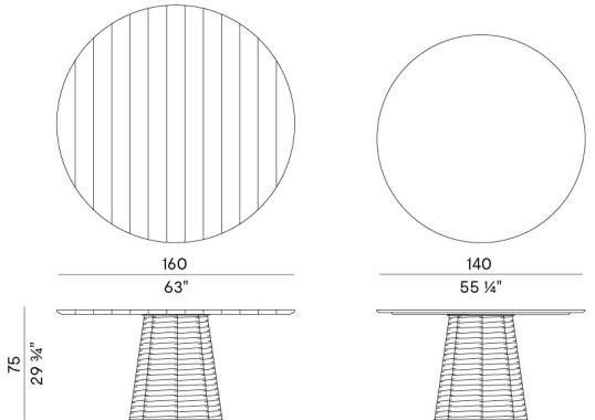 Уличный стол Potocco 951/T image 2
