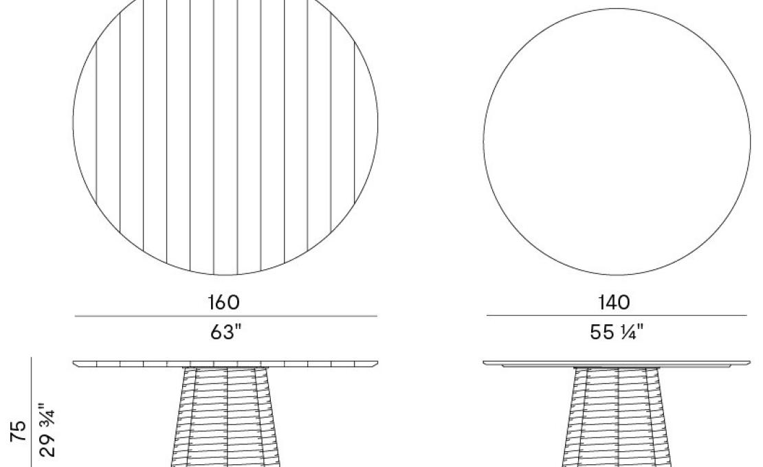 Уличный стол от фабрики Potocco модель 951/T