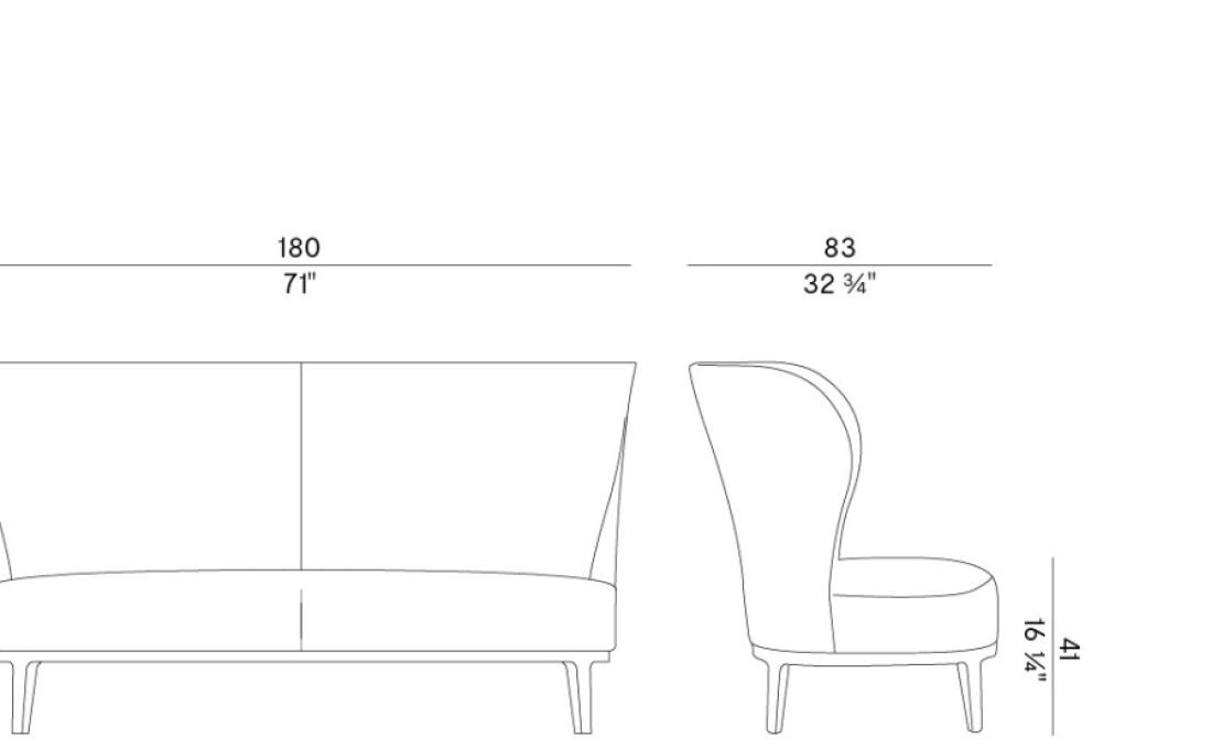 Диван от фабрики Potocco модель 841/D Spring Sofa