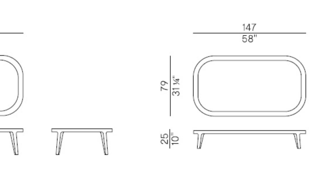 Журнальный столик от фабрики Potocco модель SPRING 