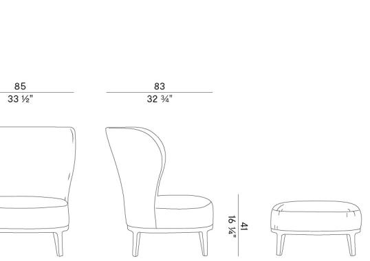 Кресло Potocco 841/P Spring Armchair Bergère image 2