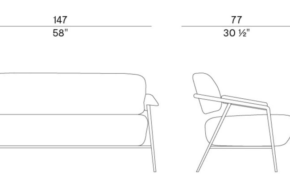 Диван от фабрики Potocco модель 909/D Stay Sofa
