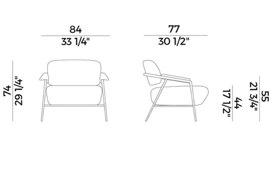 Кресло от фабрики Potocco модель 909/PL