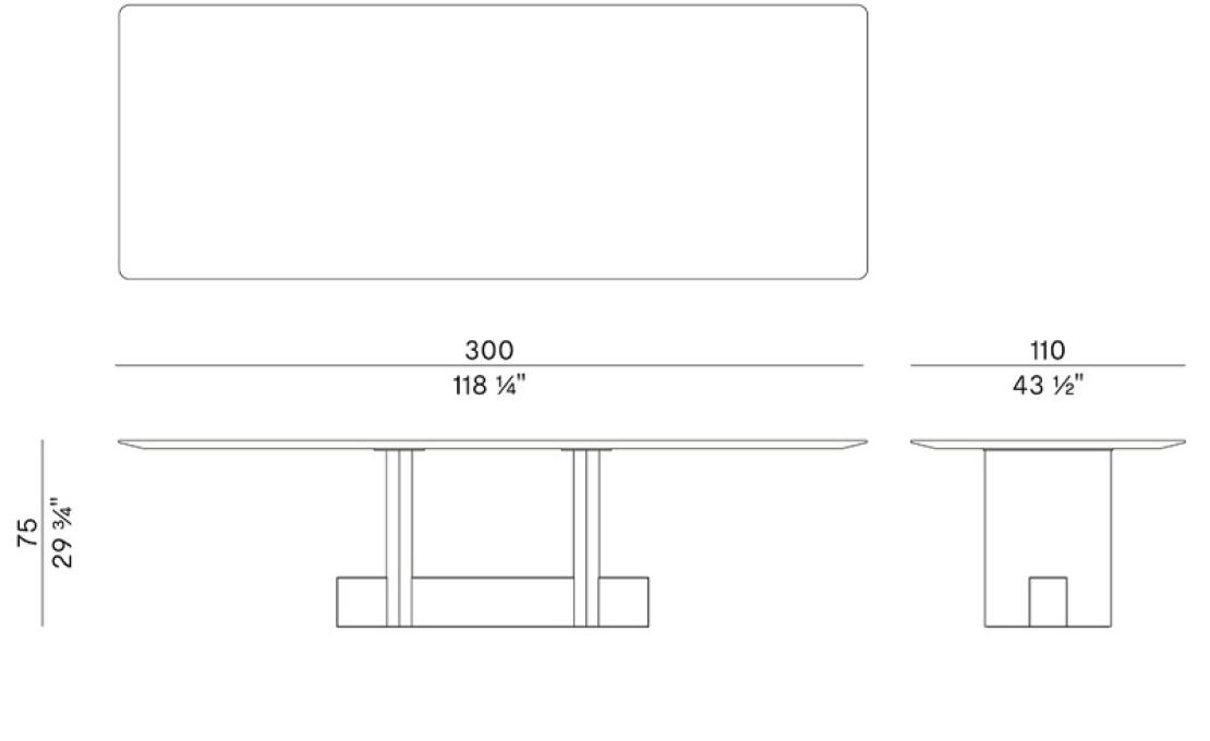Стол от фабрики Potocco модель SYN QUADRANGULAR-956/TR