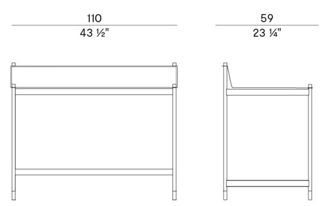 Письменный стол от фабрики Potocco модель 898/SCR