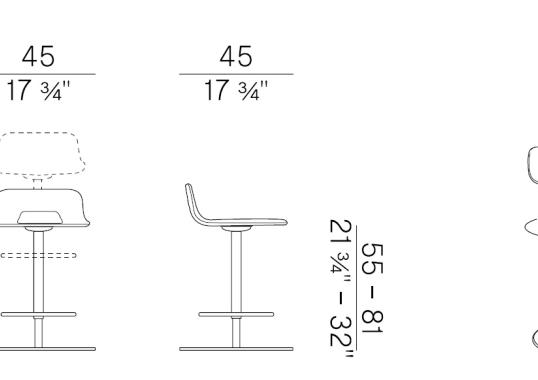 Барный стул Potocco 837/AI-GAS image 2