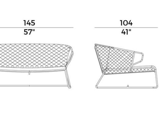 Уличный диван Potocco 698/D Vela Sofa image 2