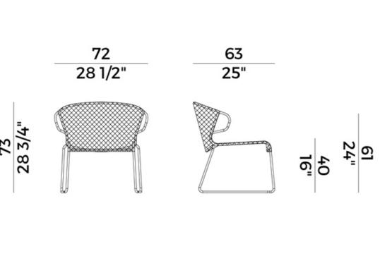 Кресло уличное Potocco 698/LP image 2