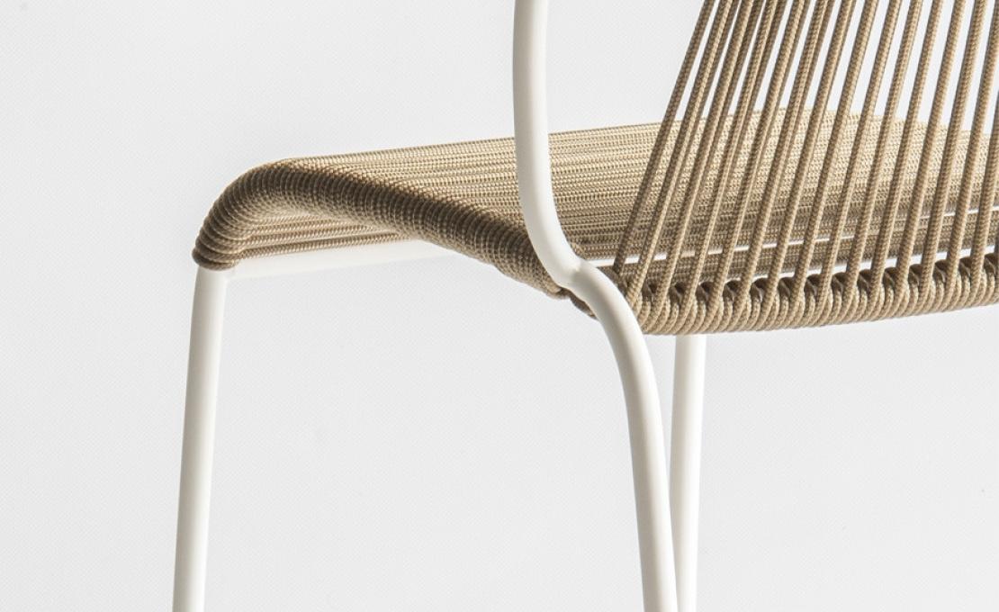 Уличный барный стул от фабрики Potocco модель TIBES 