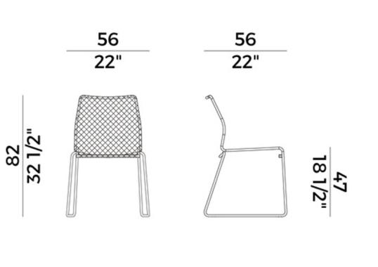 Уличный стул Potocco 698 Vela Chair image 2