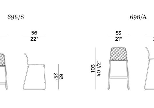 Уличный стул Potocco POTOCCO STOOL image 2
