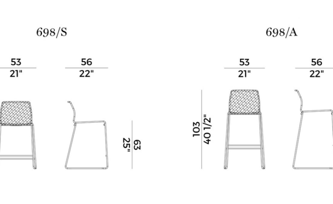 Уличный барный стул от фабрики Potocco модель POTOCCO 
