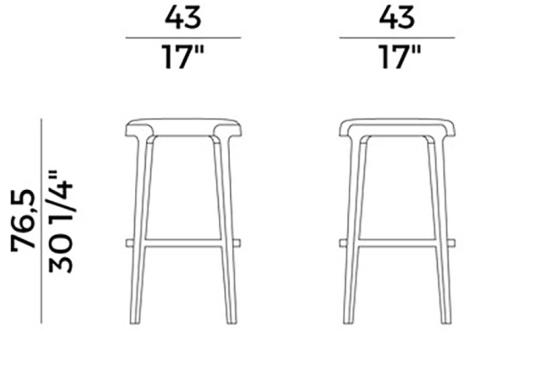 Барный стул Potocco 942/AC image 2