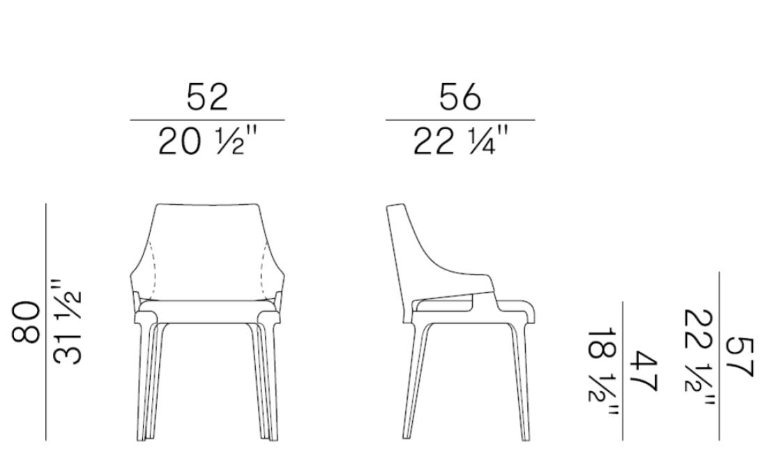 Стул от фабрики Potocco модель 942 VELIS DINING 