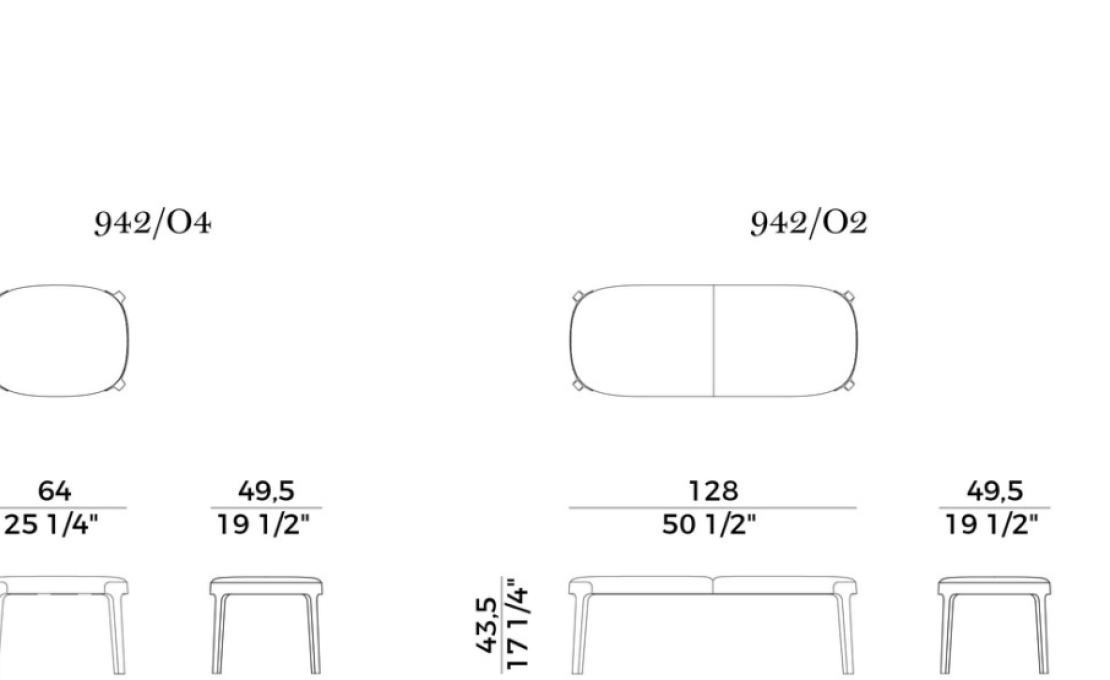 Банкетка от фабрики Potocco модель VELIS UPHOLSTERY BENCH