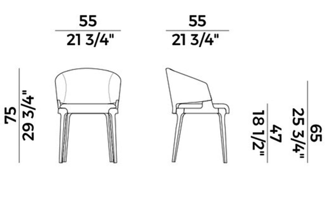 Кресло от фабрики Potocco модель 942/PA